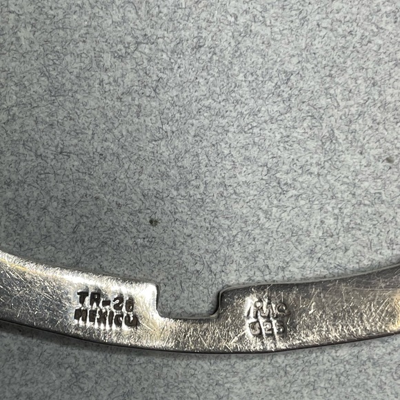 Erika Hult De Corral RIC Geometric AZTEC Sterling 925 17” Collar Necklace 6.75” - Picture 3 of 13